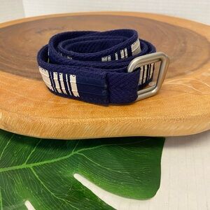 Blade + Blue Made in San Francisco Bohemian Embroidered Navy Blue Utility Belt